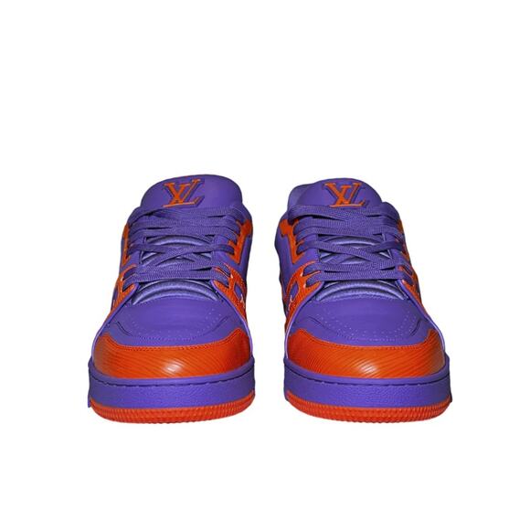 Louis Vuitton x Virgil Abloh NEW Calfskin Epi Mens LV Trainer Sneakers 10 (11US) - Picture 3 of 9